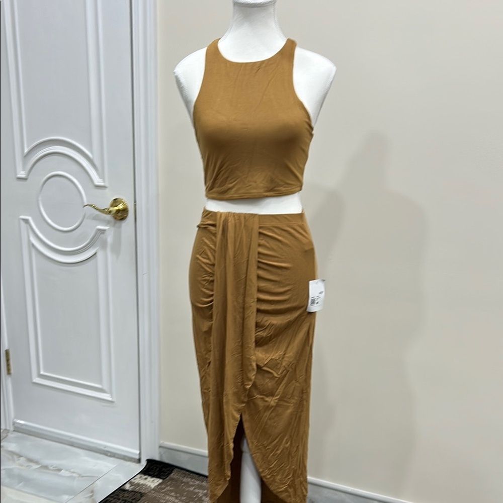 Forever 21 Tan Skirt Set